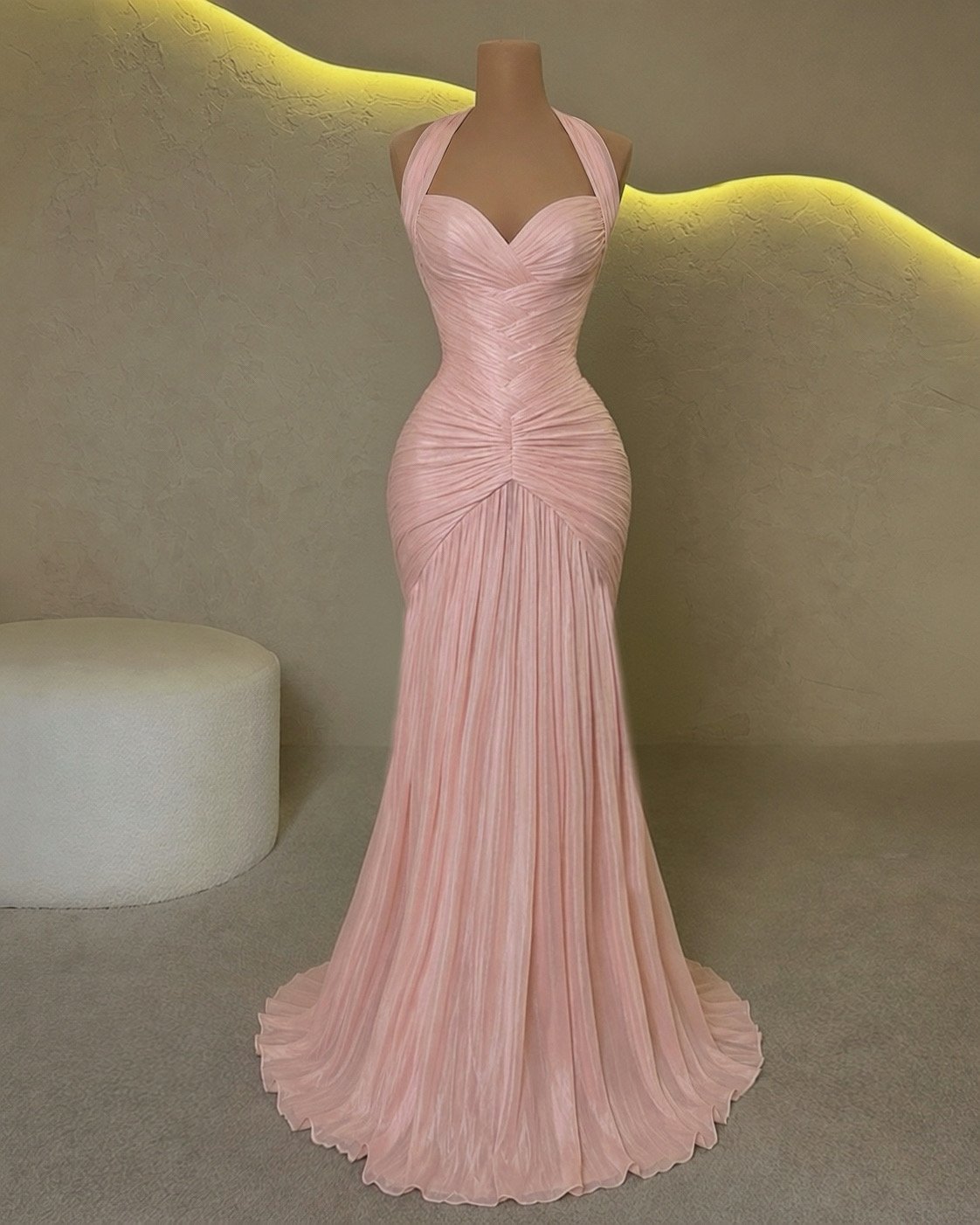 Bordeaux Feather Gown